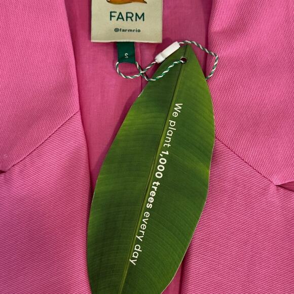 New NWT Farm Rio Pink Blazer Size Small - Picture 11 of 13